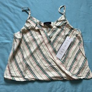 Nwt Lumiere X Urban Outfitters Stripped Tank Top
